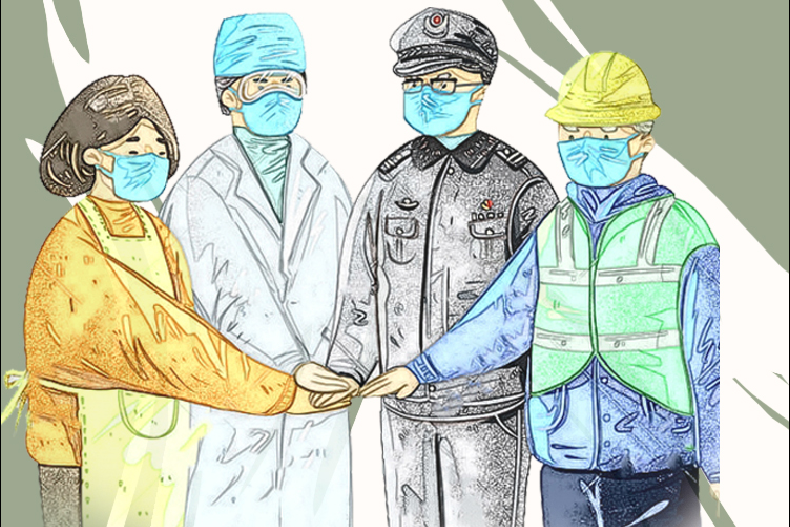 手繪長圖|甘肅戰(zhàn)“疫”故事，“硬核”之下的溫情