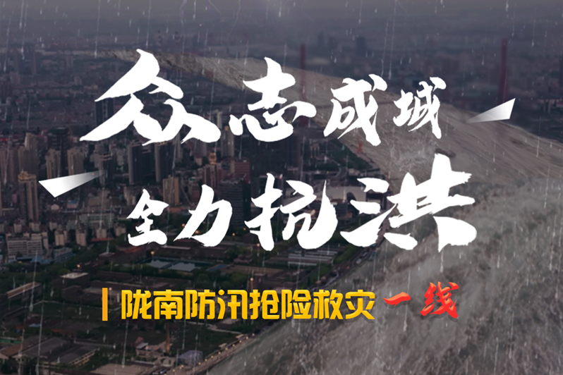 海報丨隴南防汛搶險救災一線，這些讓我們感動的瞬間!