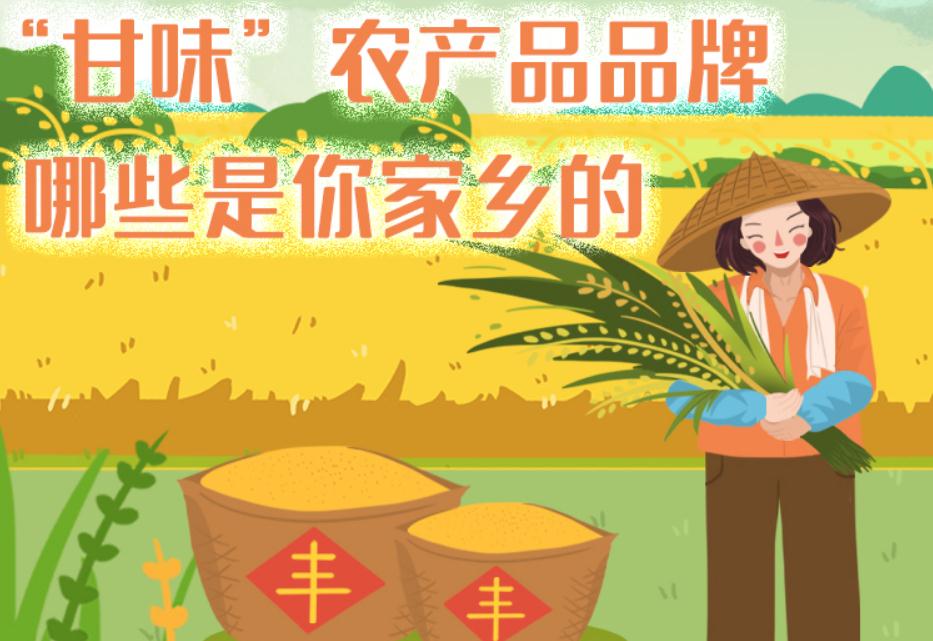 一圖帶你了解“甘味”農(nóng)產(chǎn)品品牌 ，哪些是你家鄉(xiāng)的？
