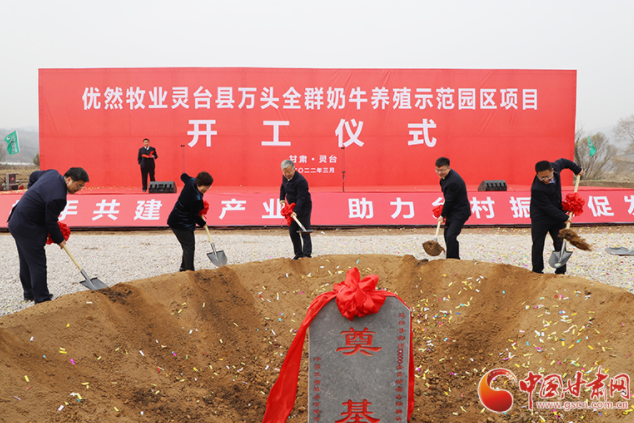 總投資7.2億元！優(yōu)然牧業(yè)靈臺縣萬頭全群奶牛養(yǎng)殖示范園區(qū)項目開工