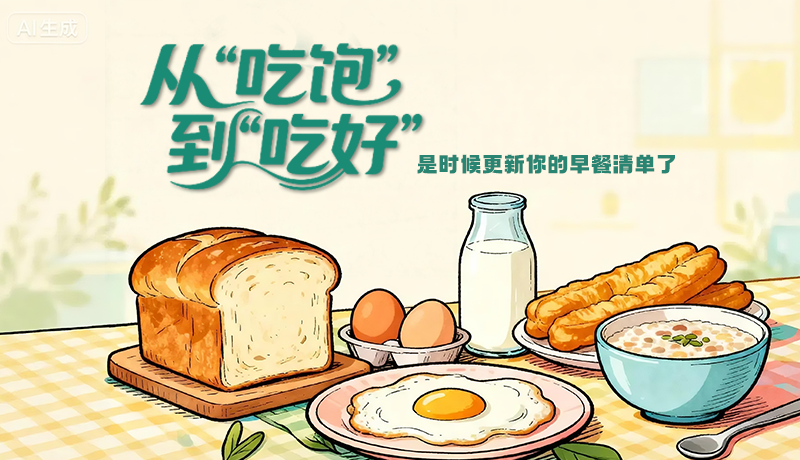 長圖|從“吃飽”到“吃好” 是時(shí)候更新你的早餐清單了