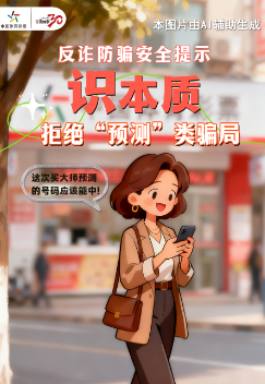 【理性購彩】反詐防騙安全提示（1）：“識(shí)”本質(zhì) 拒絕“預(yù)測類”騙局